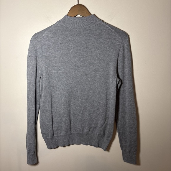 Vineyard Vines Gray Boys Quarter Zip Sweater Size 16 Large Preppy Frat - Picture 2 of 7